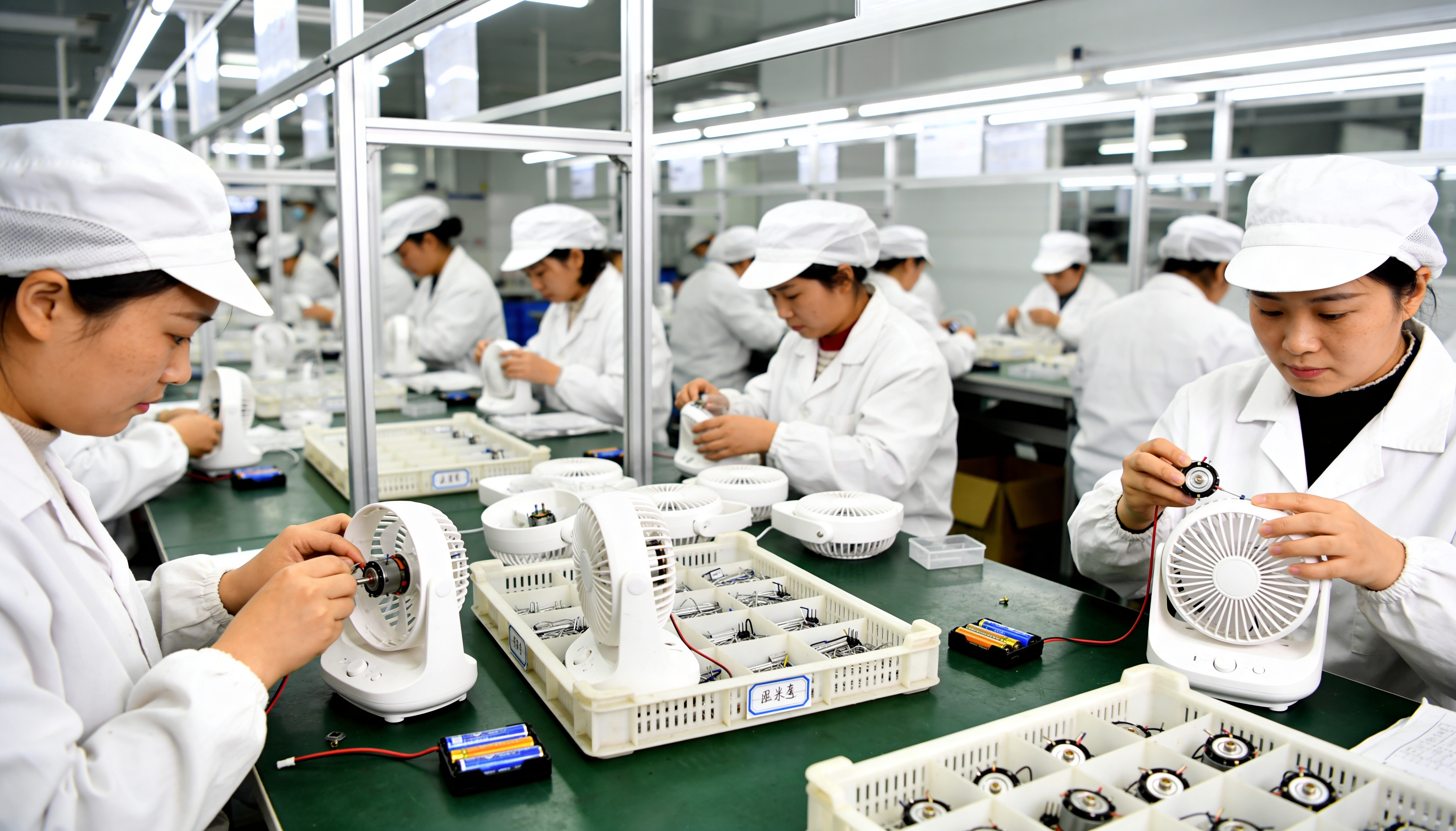 모터·배터리 조립 및 로고 인쇄