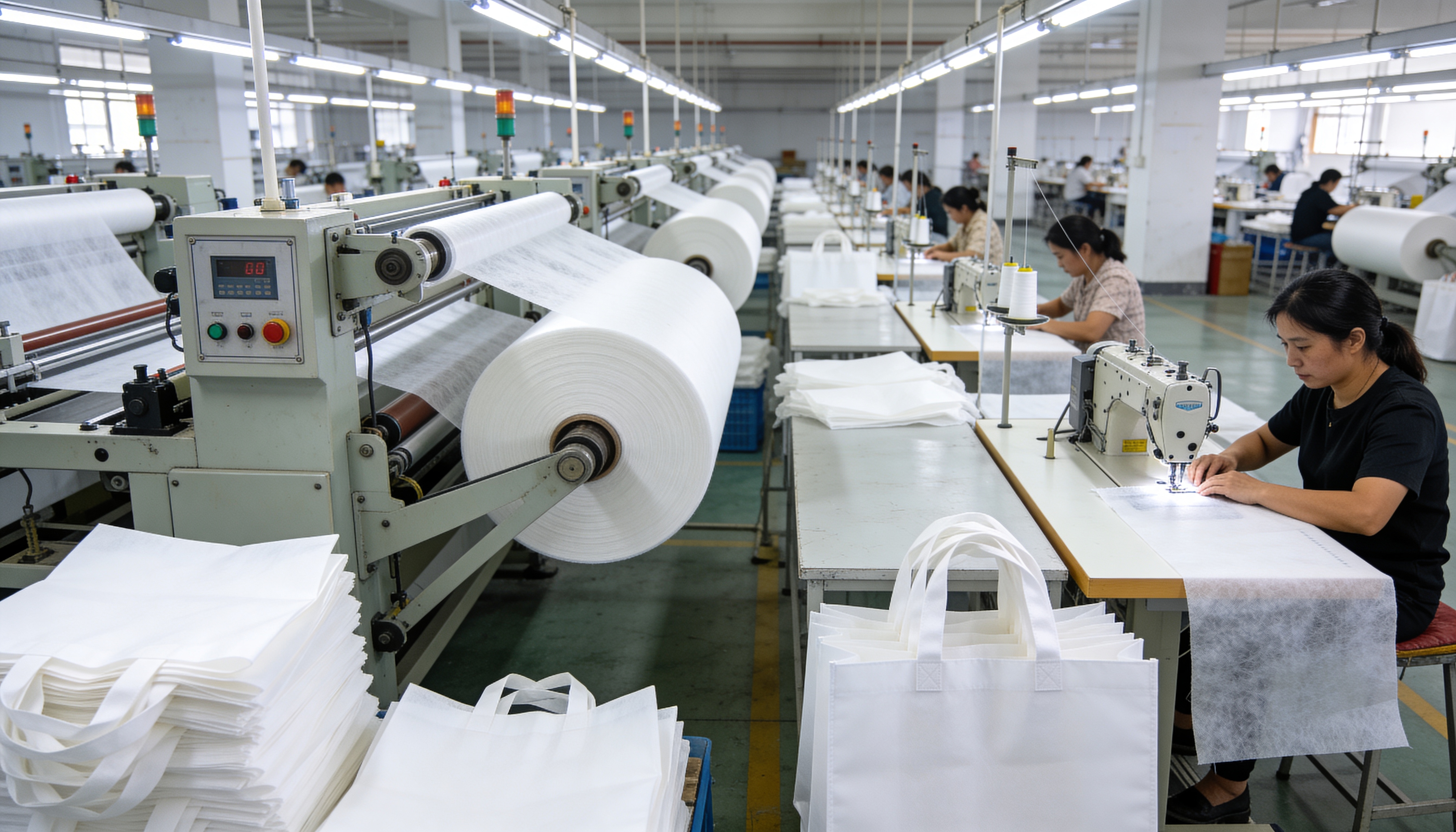 자동 재단·봉제 생산 라인